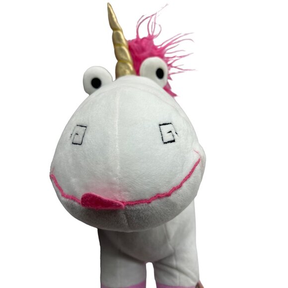 Fluffy Unicorn Plush 17” Despicable Me Minions Universal Studios - Picture 6 of 8